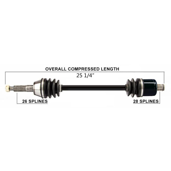TYTANEUM OE REPLACEMENT CV AXLE POLARIS REAR LEFT / RIGHT
