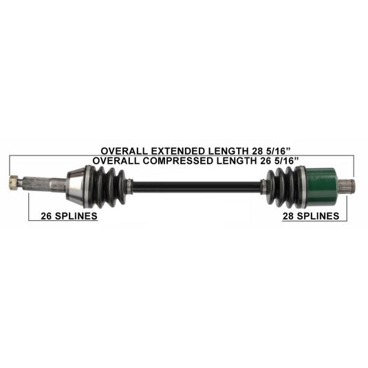 TYTANEUM OE REPLACEMENT CV AXLE POLARIS REAR LEFT / RIGHT