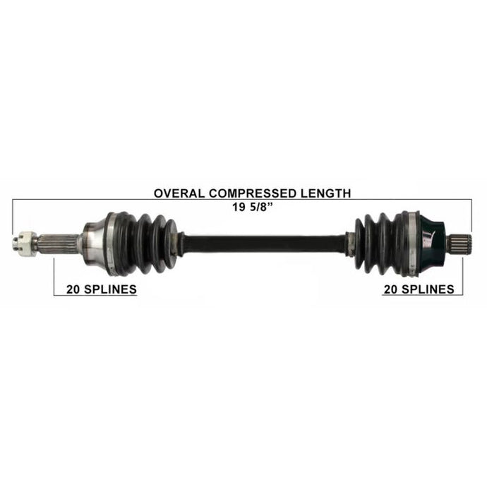TYTANEUM OE REPLACEMENT CV AXLE POLARIS REAR LEFT / RIGHT