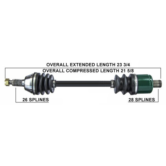 TYTANEUM OE REPLACEMENT CV AXLE POLARIS REAR LEFT / RIGHT