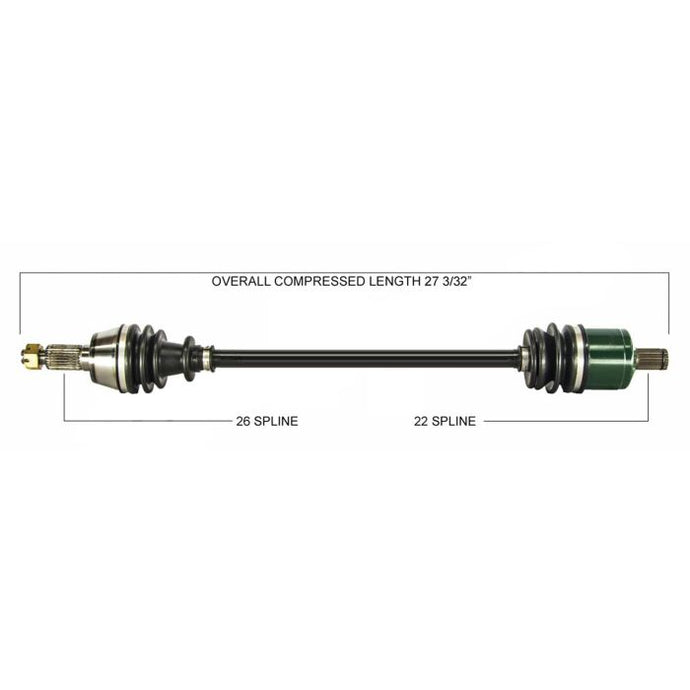 TYTANEUM OE REPLACEMENT CV AXLE POLARIS FRONT LEFT / RIGHT
