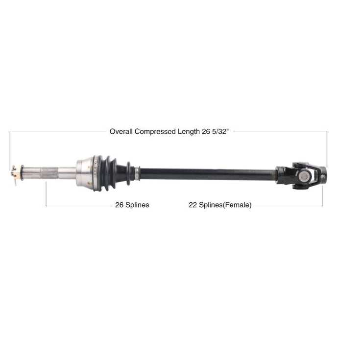 TYTANEUM OE REPLACEMENT CV AXLE POLARIS FRONT LEFT / RIGHT