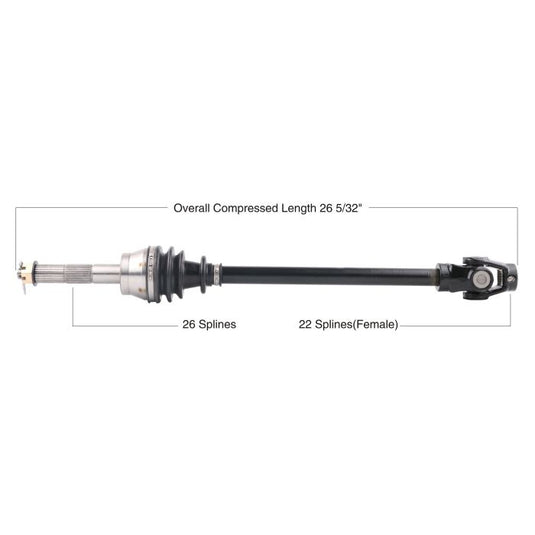 TYTANEUM OE REPLACEMENT CV AXLE POLARIS FRONT LEFT / RIGHT