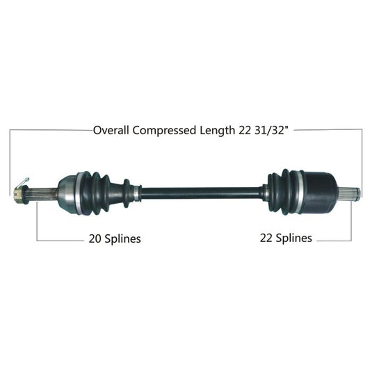 TYTANEUM OE REPLACEMENT CV AXLE POLARIS FRONT LEFT / RIGHT