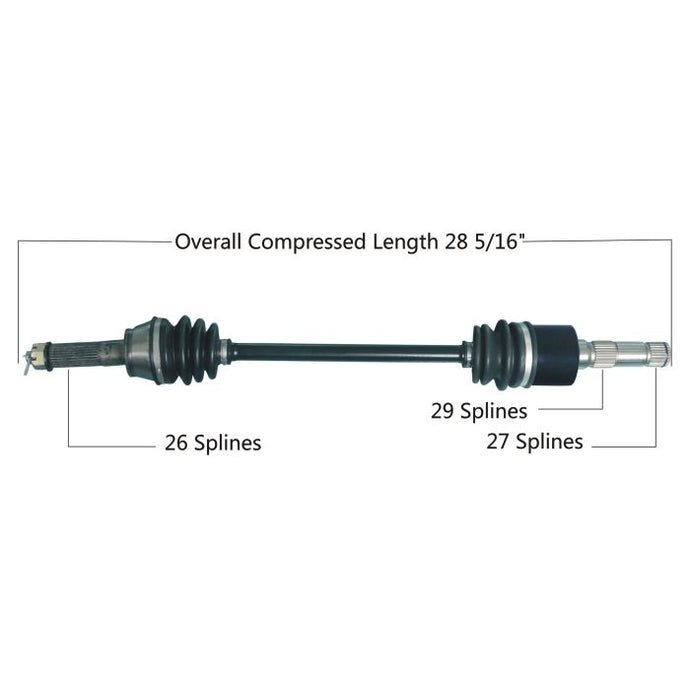 TYTANEUM OE REPLACEMENT CV AXLE POLARIS REAR LEFT