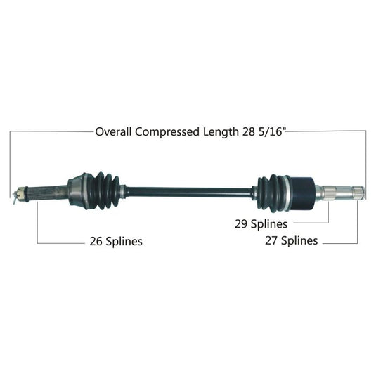 TYTANEUM OE REPLACEMENT CV AXLE POLARIS REAR LEFT