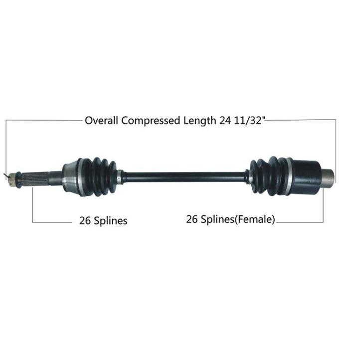 TYTANEUM OE REPLACEMENT CV AXLE POLARIS REAR LEFT / RIGHT