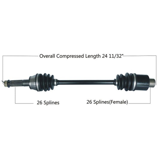 TYTANEUM OE REPLACEMENT CV AXLE POLARIS REAR LEFT / RIGHT