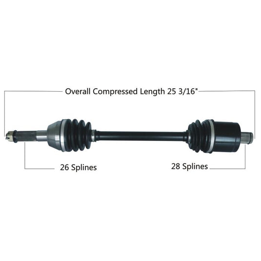 TYTANEUM OE REPLACEMENT CV AXLE POLARIS REAR LEFT / RIGHT