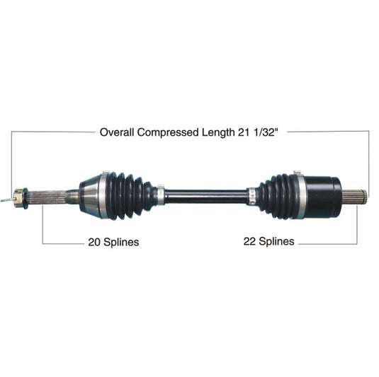 TYTANEUM HEAVY DUTY CV AXLE POLARIS FRONT LEFT / RIGHT