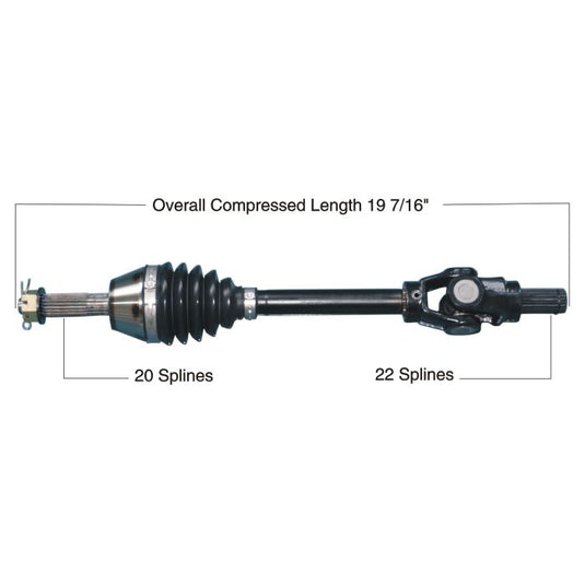 TYTANEUM HEAVY DUTY CV AXLE POLARIS FRONT LEFT / RIGHT