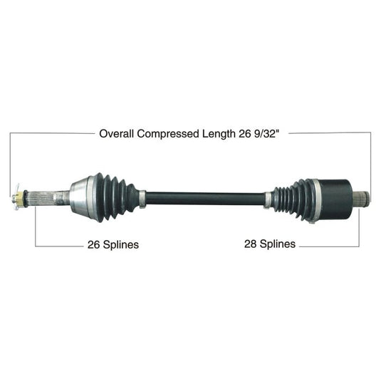 TYTANEUM HEAVY DUTY CV AXLE POLARIS REAR LEFT / RIGHT