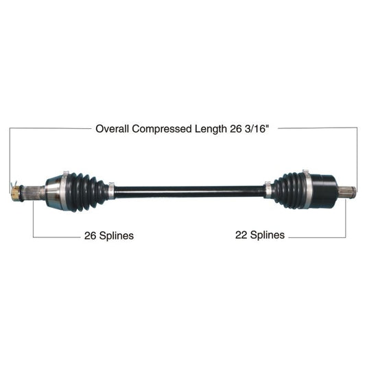 TYTANEUM HEAVY DUTY CV AXLE POLARIS FRONT LEFT / RIGHT