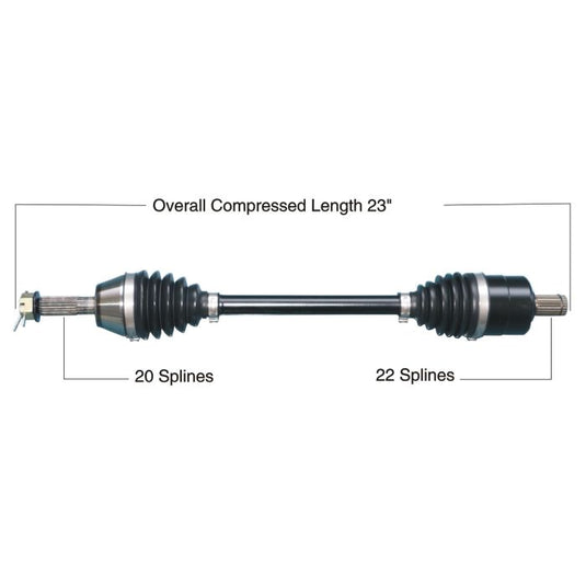 TYTANEUM HEAVY DUTY CV AXLE POLARIS FRONT LEFT / RIGHT