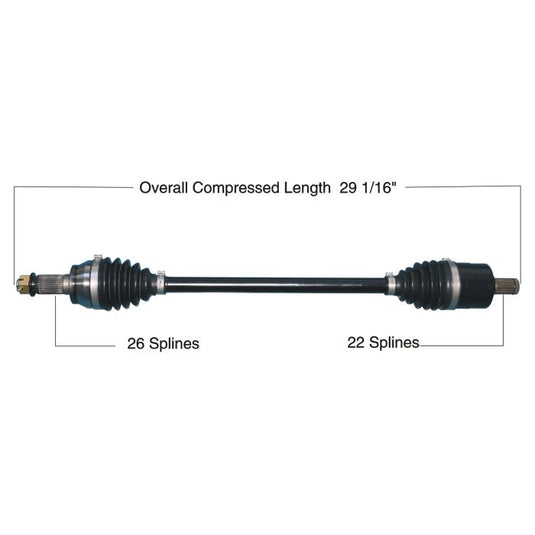 TYTANEUM HEAVY DUTY CV AXLE POLARIS FRONT LEFT / RIGHT