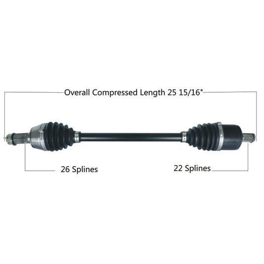 TYTANEUM HEAVY DUTY CV AXLE POLARIS FRONT LEFT / RIGHT