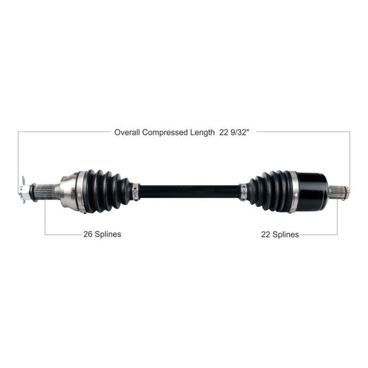 TYTANEUM HEAVY DUTY CV AXLE POLARIS FRONT LEFT / RIGHT