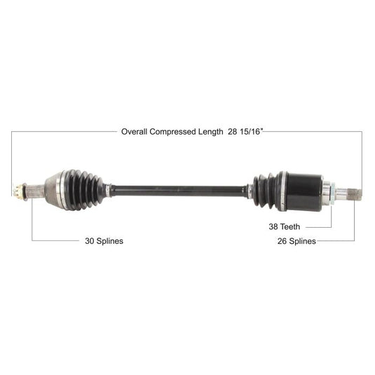 TYTANEUM OE REPLACEMENT CV AXLE HONDA FRONT LEFT/RIGHT