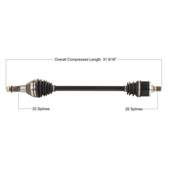 TYTANEUM OE REPLACEMENT CV AXLE KAWASAKI FRONT LEFT