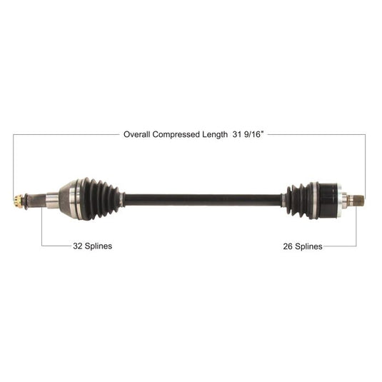 TYTANEUM OE REPLACEMENT CV AXLE KAWASAKI FRONT LEFT