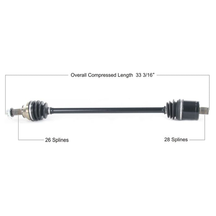 TYTANEUM OE REPLACEMENT CV AXLE POLARIS REAR LEFT/RIGHT