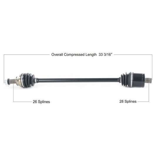 TYTANEUM OE REPLACEMENT CV AXLE POLARIS REAR LEFT/RIGHT
