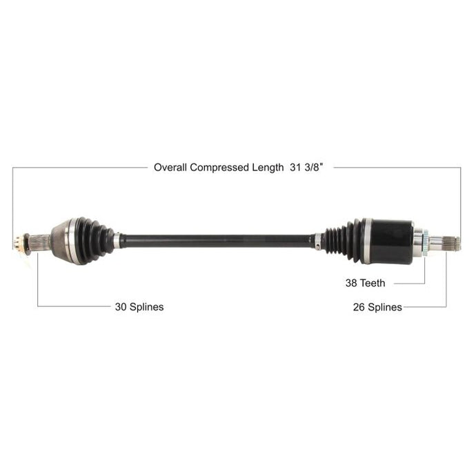 TYTANEUM HEAVY DUTY CV AXLE HONDA FRONT LEFT/RIGHT