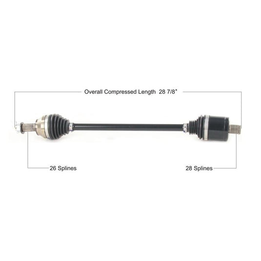 TYTANEUM HEAVY DUTY CV AXLE POLARIS REAR LEFT/RIGHT
