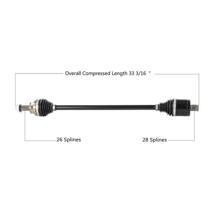TYTANEUM HEAVY DUTY CV AXLE POLARIS REAR LEFT/RIGHT