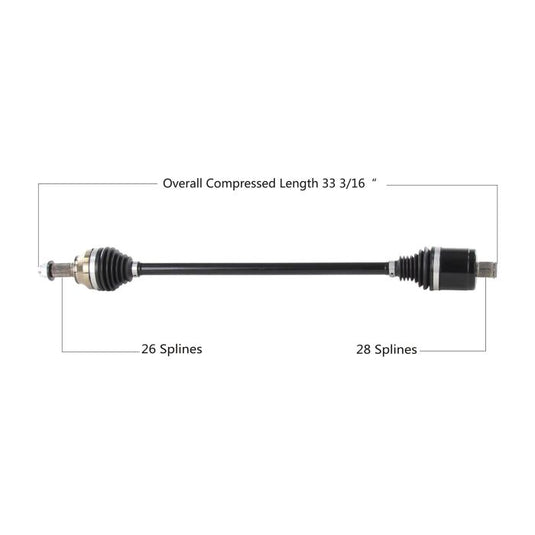 TYTANEUM HEAVY DUTY CV AXLE POLARIS REAR LEFT/RIGHT