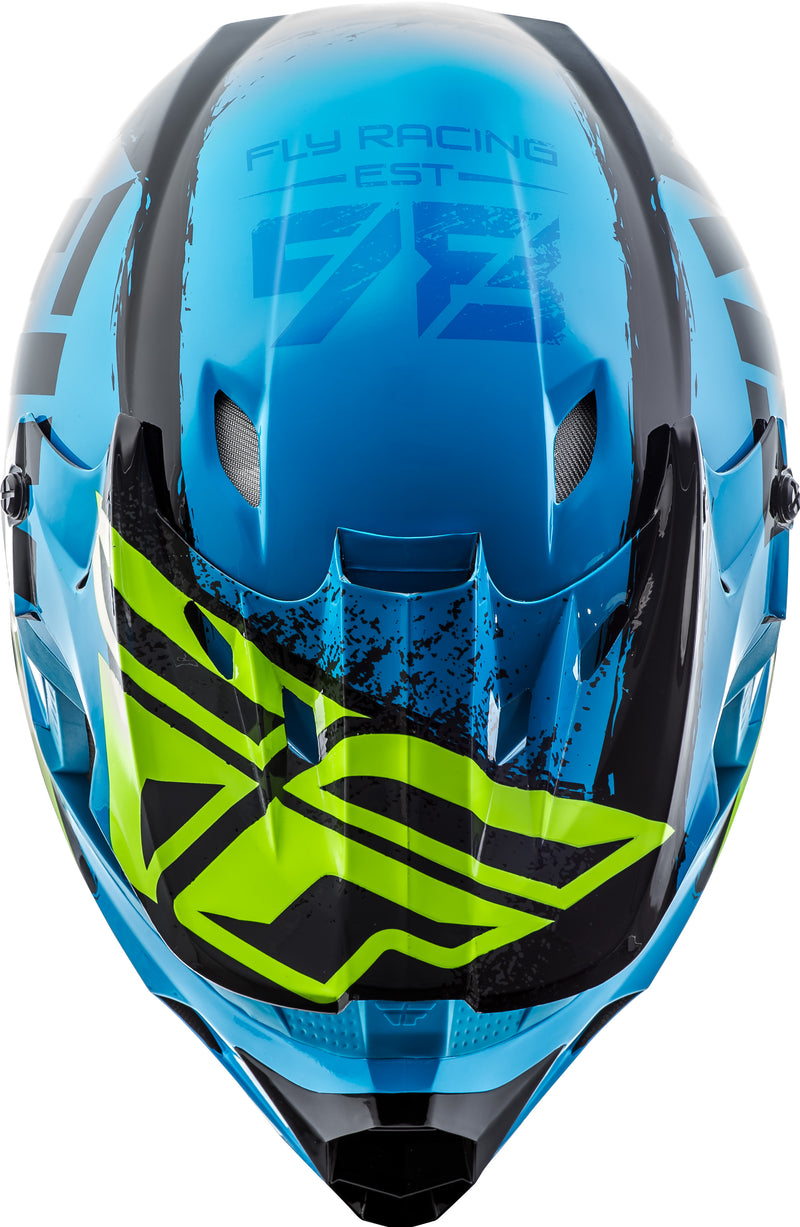Load image into Gallery viewer, KINETIC BURNISH HELMET BLUE/BLACK/HI-VIS LG 73-3393-7-L image 4
