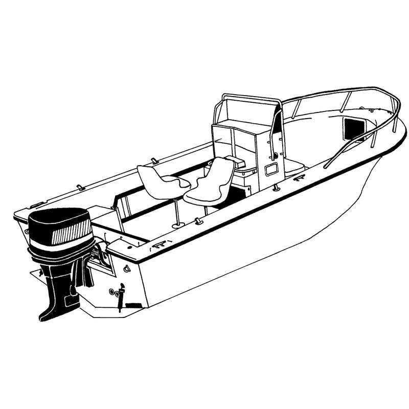 Load image into Gallery viewer, Carver Performance Poly-Guard Styled-to-Fit Boat Cover f/20.5 V-Hull Center Console Fishing Boat - Grey [70020P-10]
