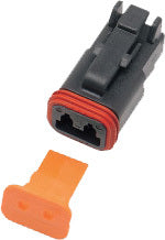 2-WIRE BLACK DEUTSCH PLUG & WDGLCK HD