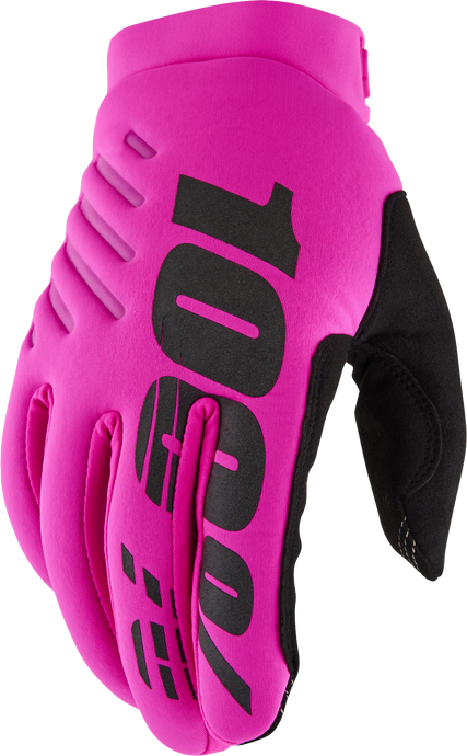BRISKER WOMEN'S GLOVES NEON PINK/BLACK SM 10005-00006 image 1