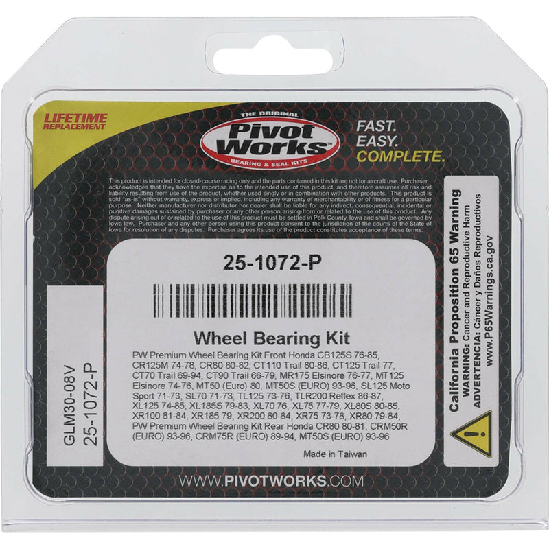 Load image into Gallery viewer, WHEEL BEARING KIT PREMIUM 25-1072-P image 4
