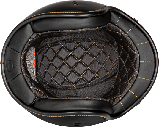 .38 RETRO HELMET GLOSS BLACK XS F77-1200XS image 3