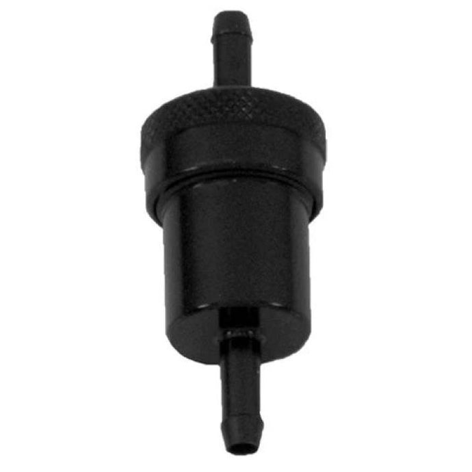 FUEL FILTER 1/4 CHROME GLASS