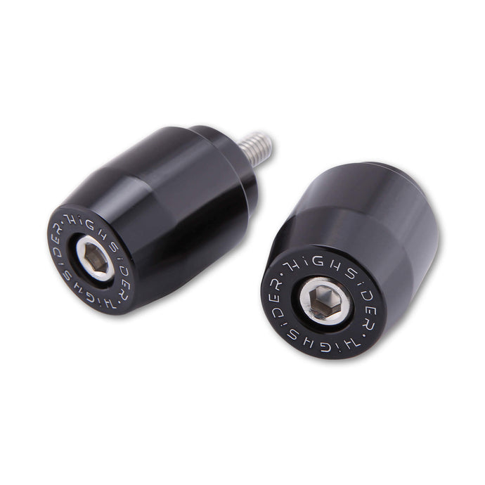 BAR ENDS M6 THREAD PAIR BLACK YAM 161-047 image 1