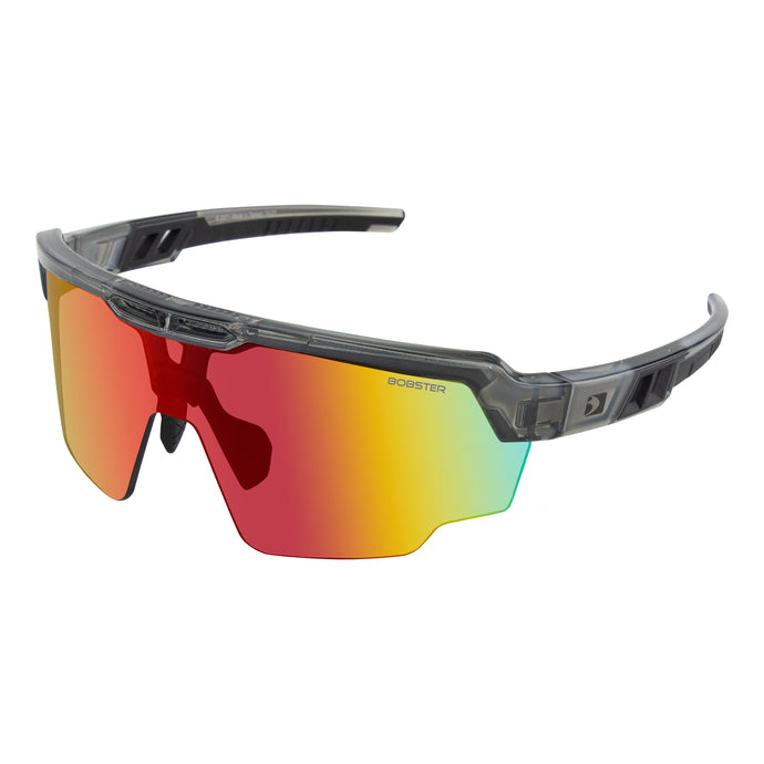 WHEELIE CYCLING SUNGLASS GLOSS CLR GRY SMOKED BLK/RD RE WHEELIE : BWHE01 image 1