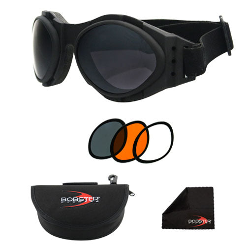 BUGEYE 2 INTERCHANGEABLE GOGGLE, BLACK FRAME, 3 LENSES