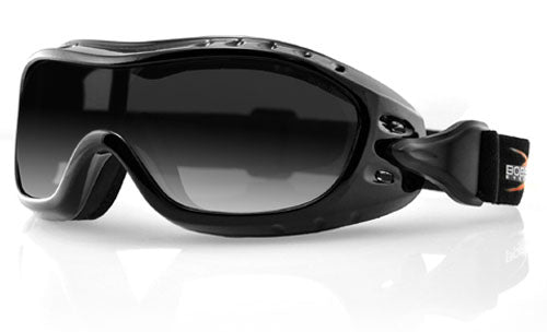 NIGHT HAWK OTG GOGGLE, BLACK FRAME, ANTI-FOG SMOKED LENS