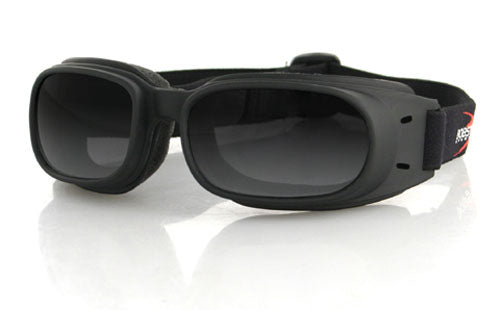 PISTON GOGGLE, BLACK FRAME, SMOKED LENS