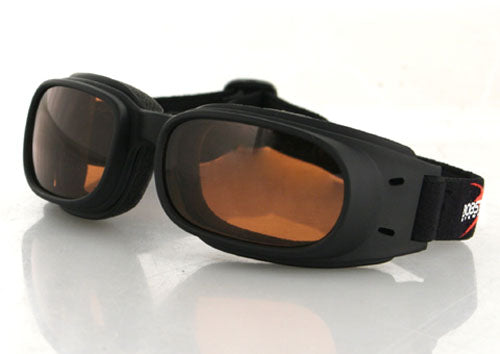 PISTON GOGGLE, BLACK FRAME, AMBER LENS