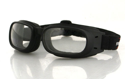 PISTON GOGGLE, BLACK FRAME, CLEAR LENS