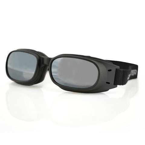 PISTON GOGGLE, BLACK FRAME, SMOKED REFLECTIVE LENS