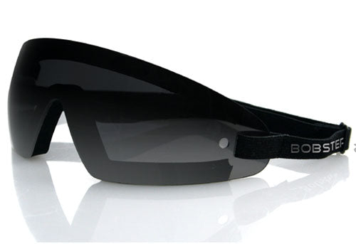 WRAP AROUND GOGGLE, BLACK FRAME, SMOKED LENS