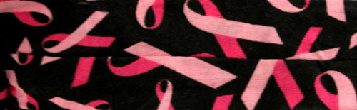 COOLDANNA, 100% COTTON, PINK RIBBON, BLACK