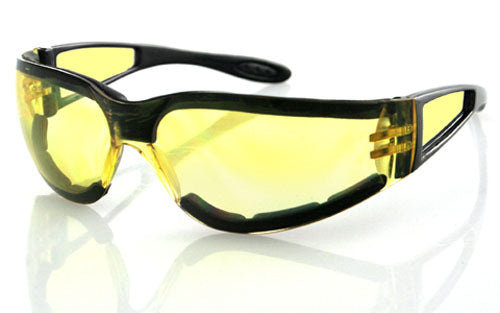 SHIELD II SUNGLASS, BLACK FRAME, YELLOW LENS