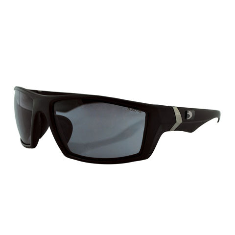 WHISKEY BALLISTIC SUNGLASS, MATTE BLACK FRAME, SMOKED LENS