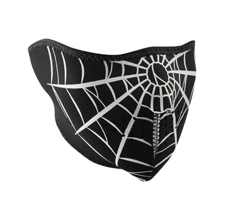 NEOPRENE 1/2 FACE MASK, SPIDERWEB